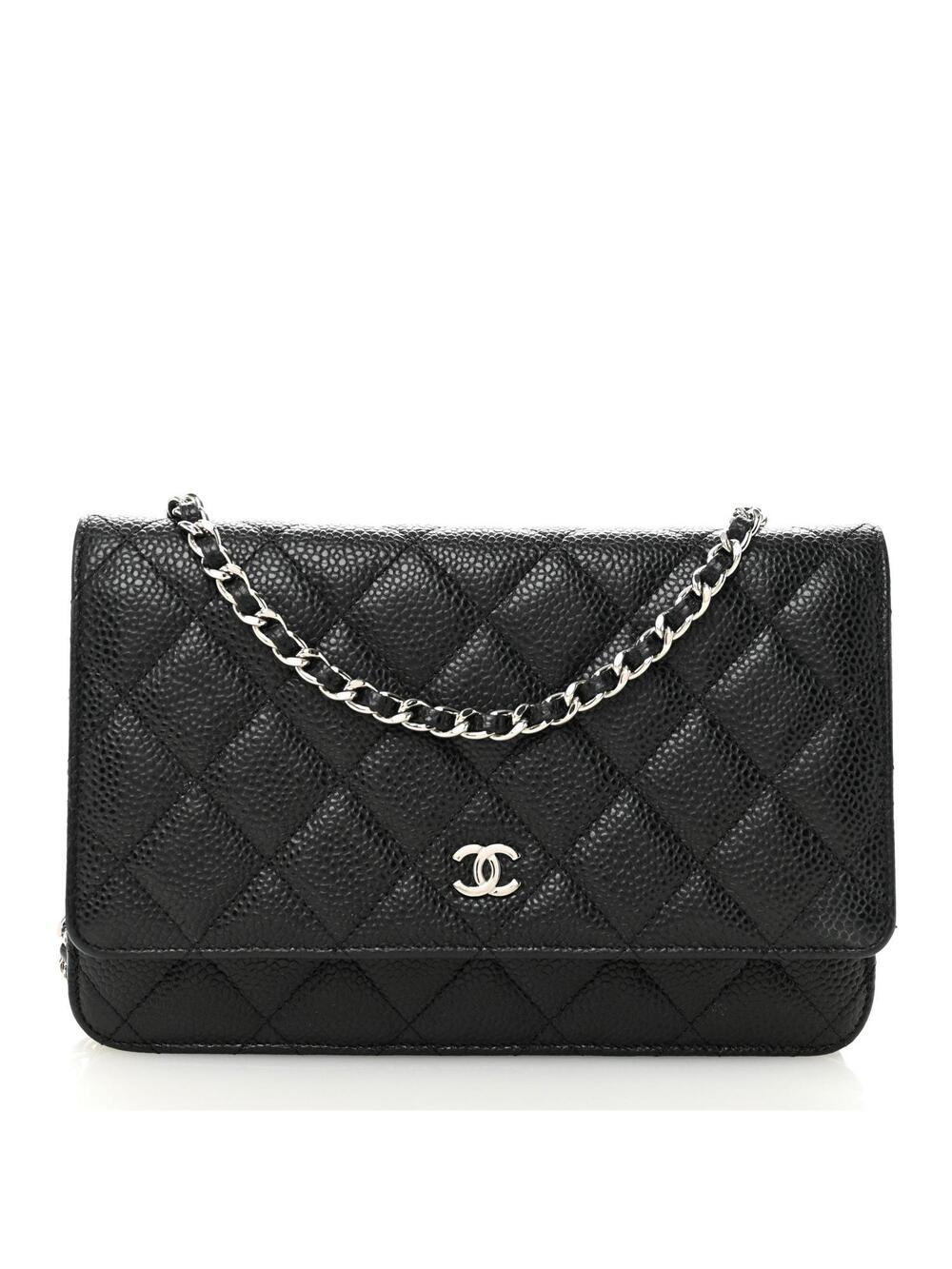 Chanel Caviar Quilted Wallet On Chain #339687C29B
